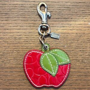 Coach apple keychain